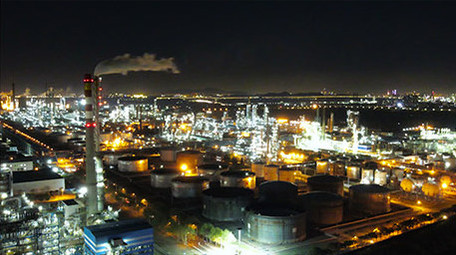 行业职业化工企业生产工业4K航拍延时摄影