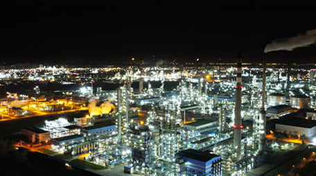 行业职业化工企业工业排污4K航拍延时