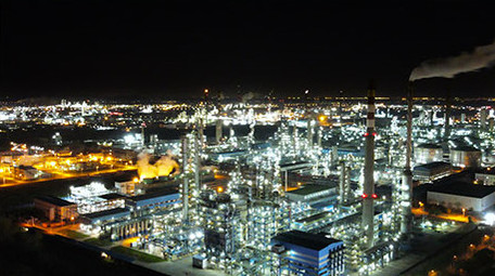 行业职业化工企业工业排污4K航拍延时