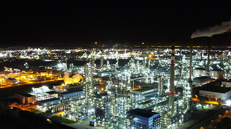 行业职业化工企业工业排污4K航拍延时