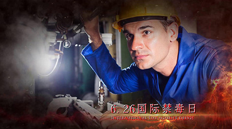 国际禁毒日大气图文宣传会声会影模版