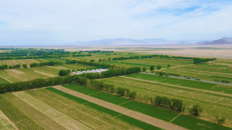 行业国家示范农业产业园农田庄园4K航拍