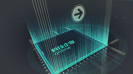 企业图文科技风三维空间AE模板