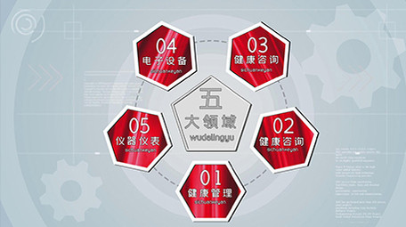 科技企业链接分类展示会声会影模版