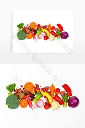 夏季果蔬组合美食图片