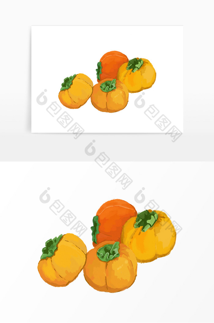 立秋柿子水果食物图片图片