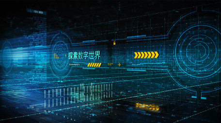 数字科技光点世界文字标题开场片头AE模板