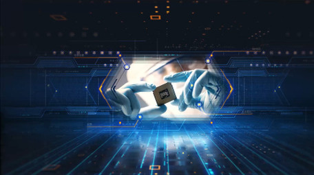 数码世界网格动画商务科技幻灯片AE模板