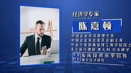 商务科技风人物图文介绍宣传会声会影模版