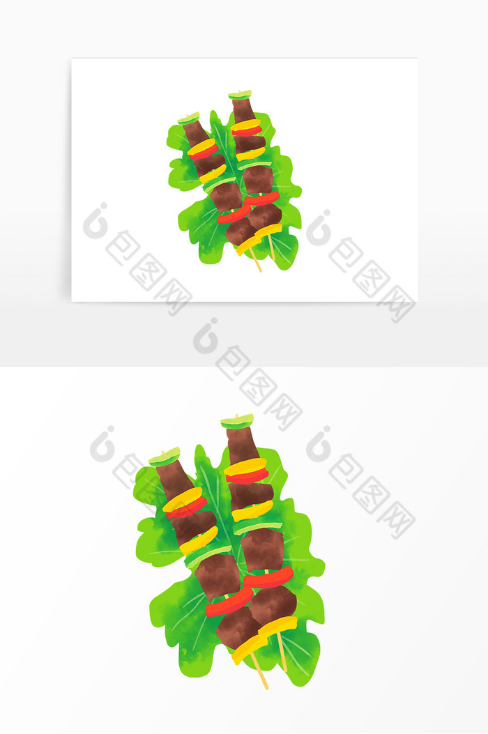 烧烤羊肉串肉食食物图片图片