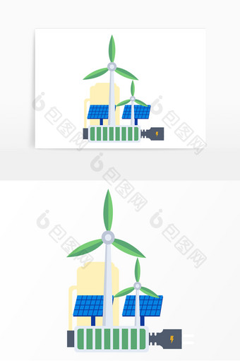 新能源太阳能风车图片