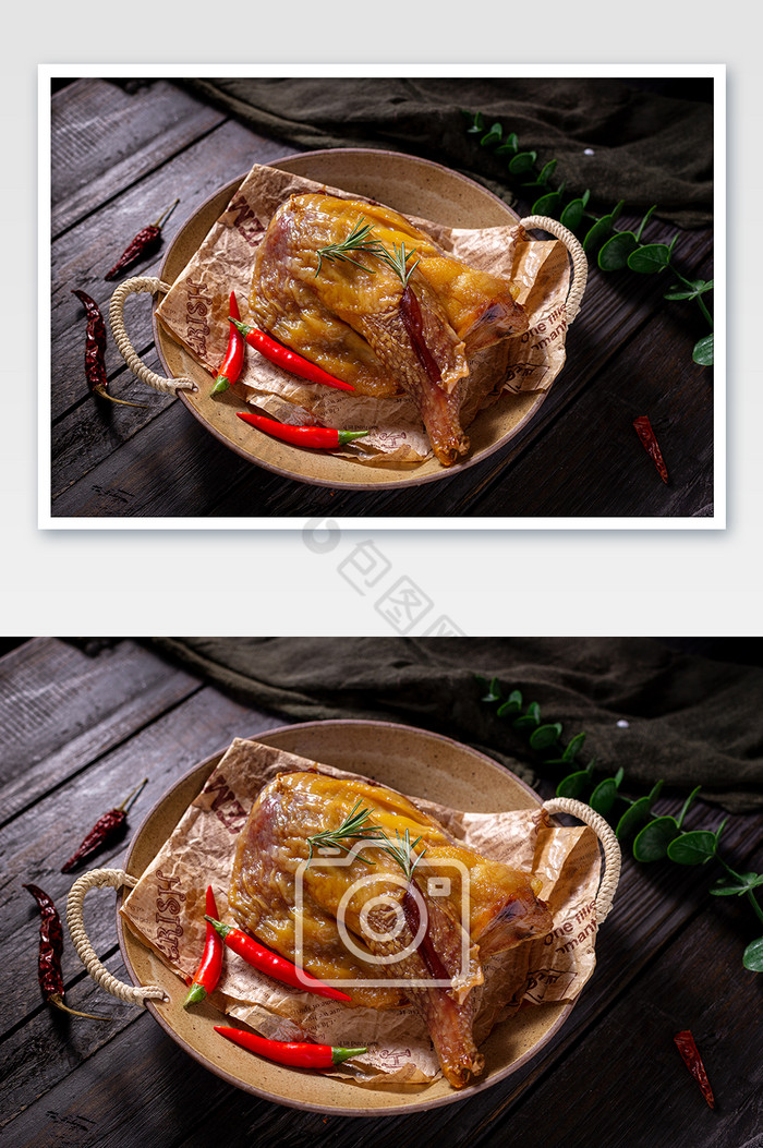 腊鸡肉腊鸡腿传统湘菜图片图片