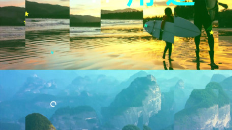 动感活力旅行<strong>图文</strong>幻灯片展示动画AE模板