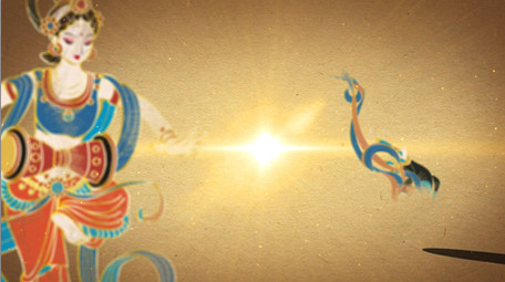 敦煌大气图文展示片头片尾pr模版