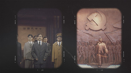 党政历史胶卷特效图文AE模板