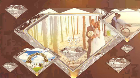 晶莹剔透钻石优雅大气图文展示AE模板