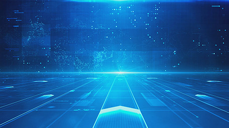 科技企业蓝色光线高清背景视频