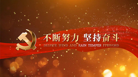 大气实用的党建标题片头pr模板