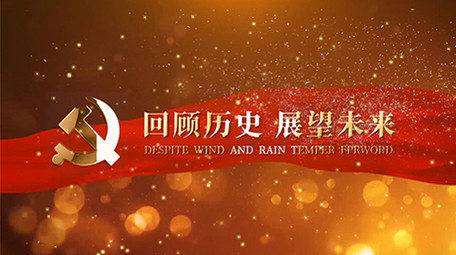 大气实用的党建标题片头pr模板