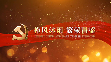 大气实用的党建标题片头pr模板