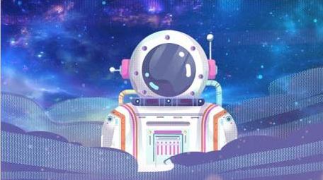 星空简洁梦幻蓝色创意背景视频AE模板