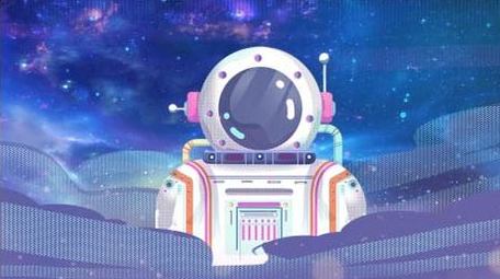 星空简洁梦幻蓝色创意背景视频AE模板