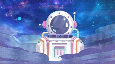 星空简洁梦幻蓝色创意背景视频AE模板