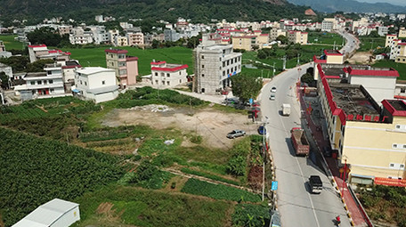 乡村振兴农村物流航拍素材