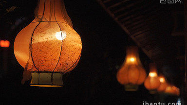 桂林唯美温厚烛火古建筑灯笼风情
