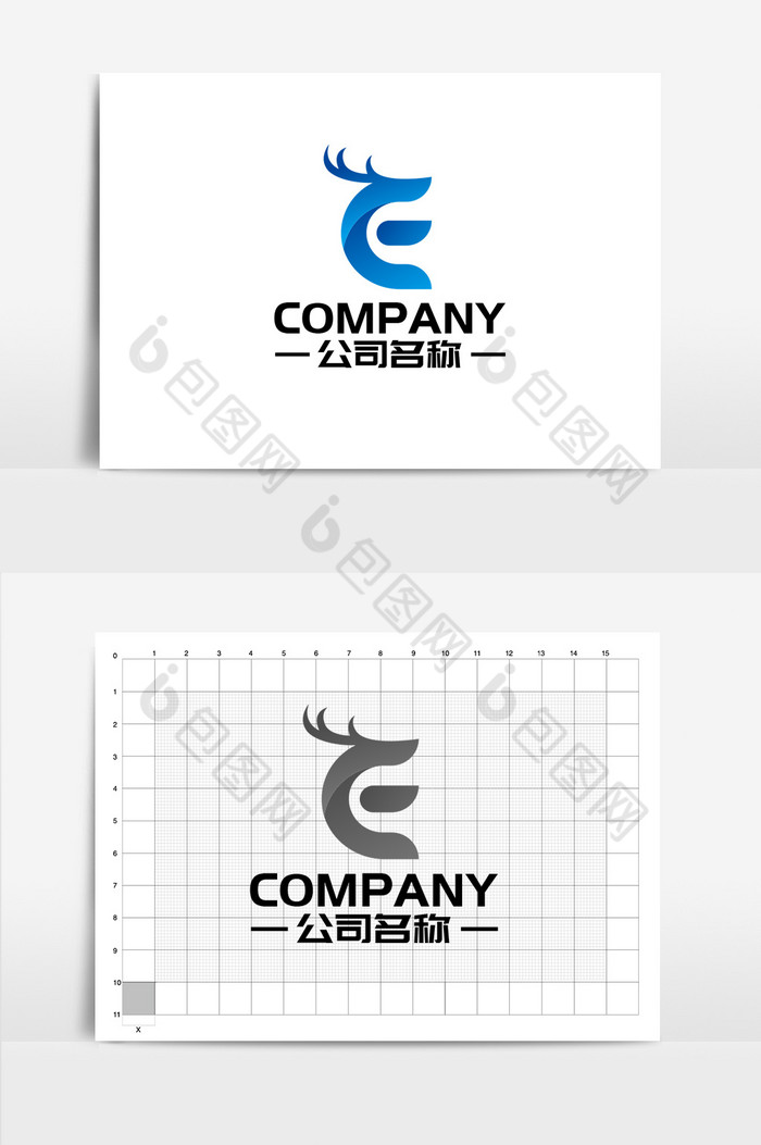 字母E组合变形logo图片图片