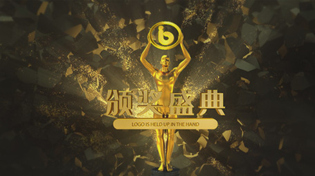 颁奖典礼金色图文AE模板