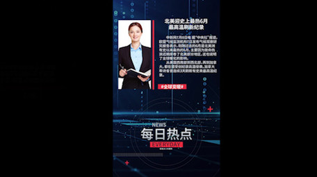 新闻快讯报道简约科技图文短视频PR模板