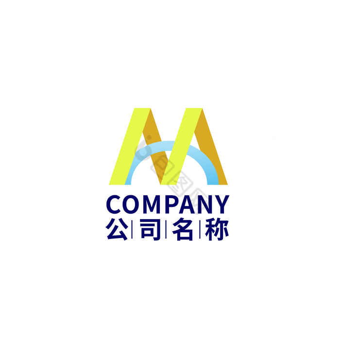 双色字母Mlogo