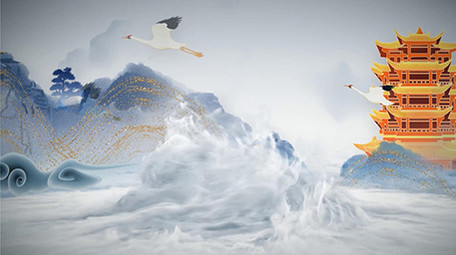 简洁城市旅游水墨片头pr模板