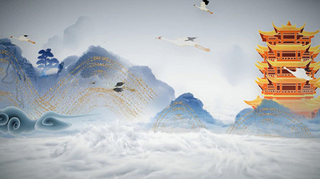 简洁城市旅游水墨片头pr模板