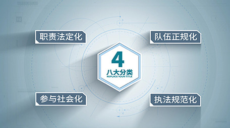 企业简洁科技结构图分类AE模板