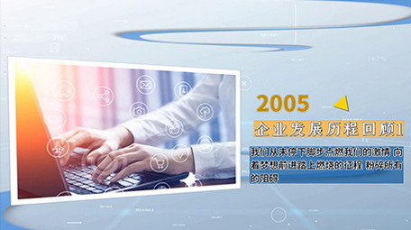 商务科技时间线图文宣传展示