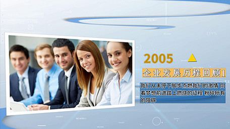 商务科技时间线图文宣传展示