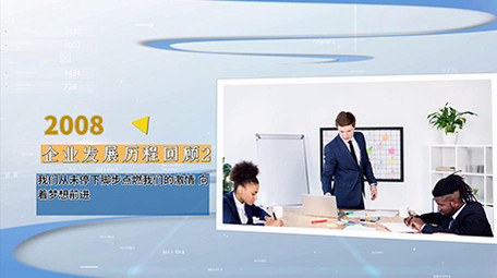 商务科技时间线图文宣传展示