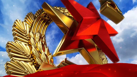 建军节金色片头logo展示PR模板