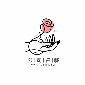 花店美甲艺术传媒手作LOGO标志VI