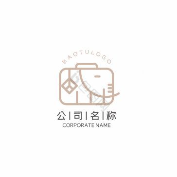 箱包大象旅行旅游LOGO标志VI