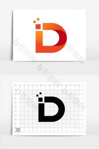 字母D的标志设计图片