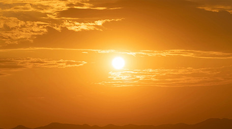 自然唯美太阳下山夕阳日落自然风景延时