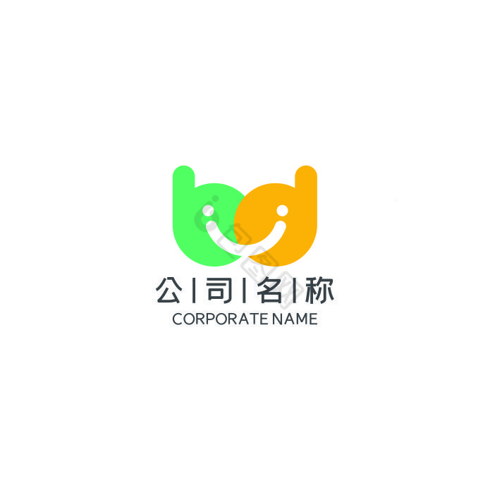 字母BD公司企业LOGO标志VI教育