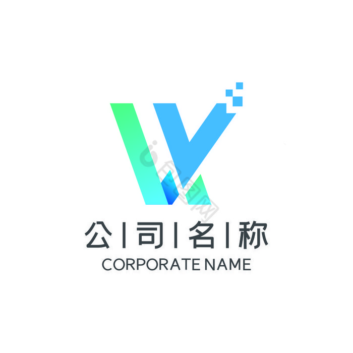 科技V电商网络IT通讯LOGO标志VI