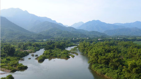 风景秀美山水河流4K航拍
