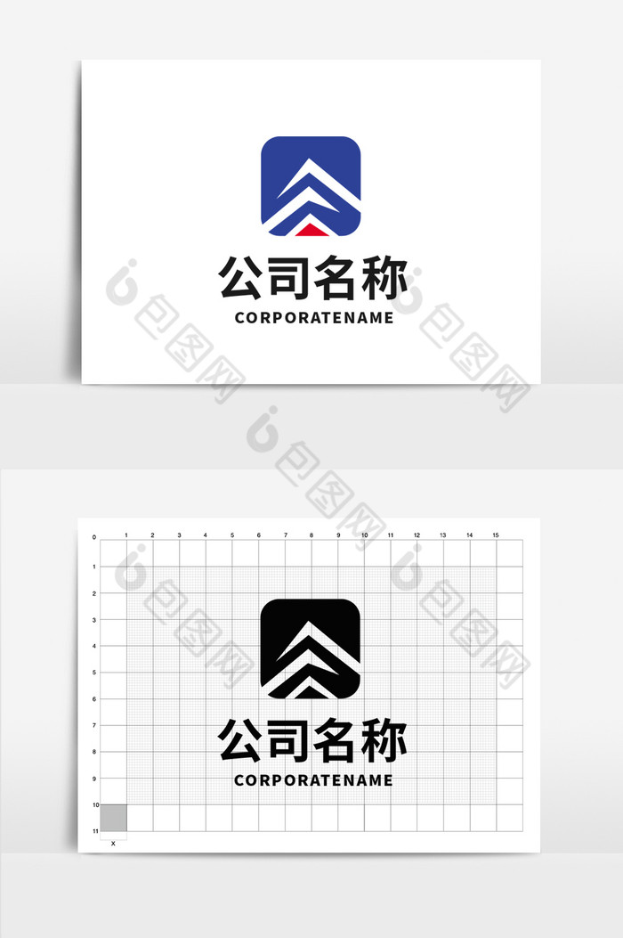 向上房地产型LOGO标志图片图片