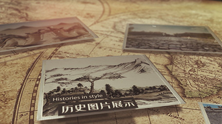 历史图文旧相机特效AE模板