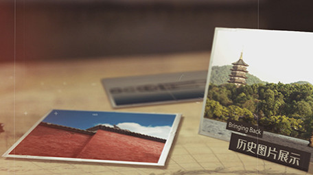 历史图文旧相机特效AE模板